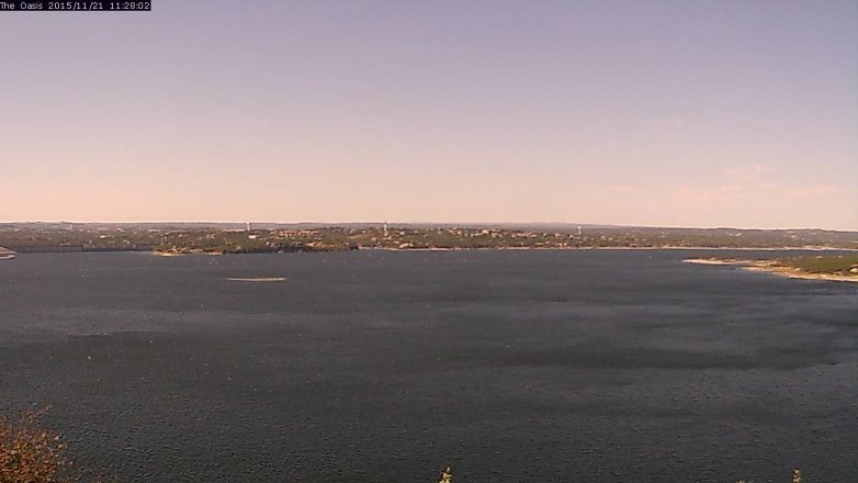 Lake Travis webcam, November 21, 2015 10:35 AM CT
