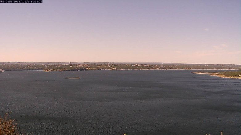 Lake Travis webcam, November 21, 2015 10:45 AM CT