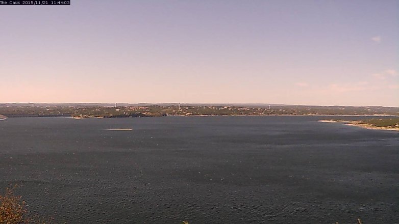 Lake Travis webcam, November 21, 2015 10:50 AM CT