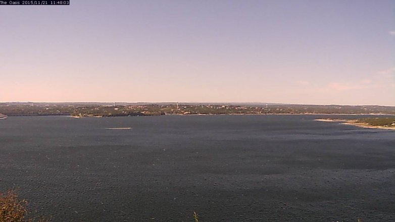 Lake Travis webcam, November 21, 2015 10:55 AM CT