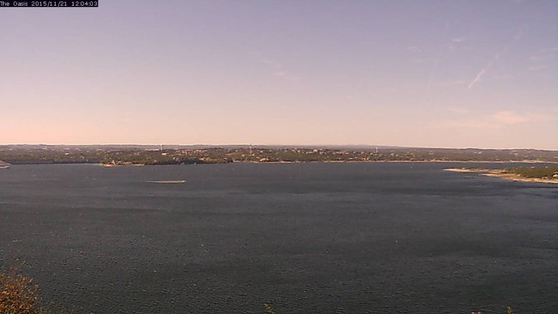 Lake Travis webcam, November 21, 2015 11:10 AM CT