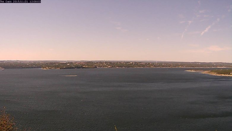 Lake Travis webcam, November 21, 2015 11:15 AM CT