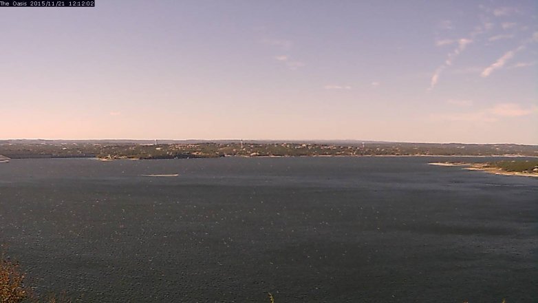 Lake Travis webcam, November 21, 2015 11:20 AM CT