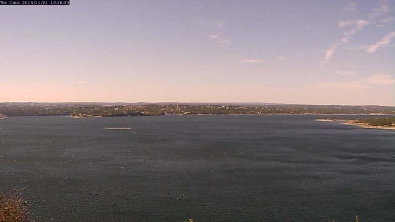 Lake Travis webcam, November 21, 2015 11:25 AM CT