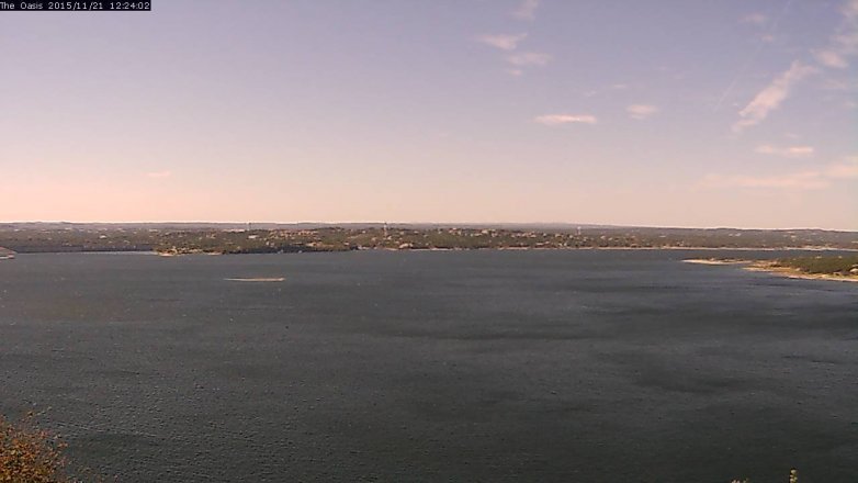 Lake Travis webcam, November 21, 2015 11:30 AM CT