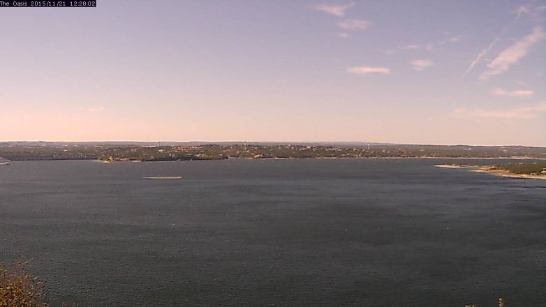 Lake Travis webcam, November 21, 2015 11:35 AM CT