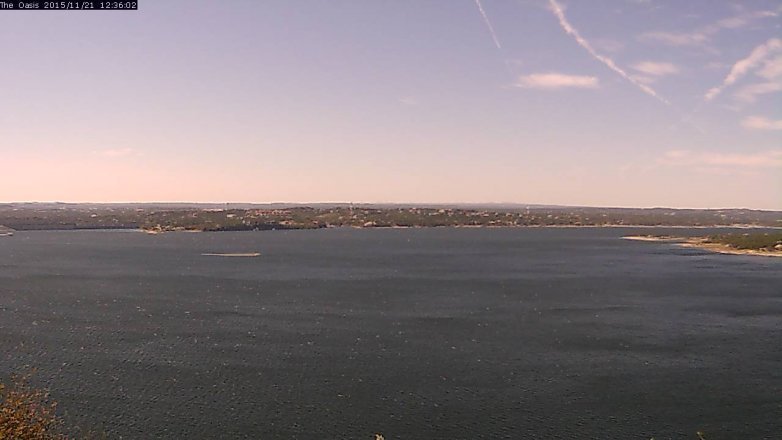 Lake Travis webcam, November 21, 2015 11:40 AM CT