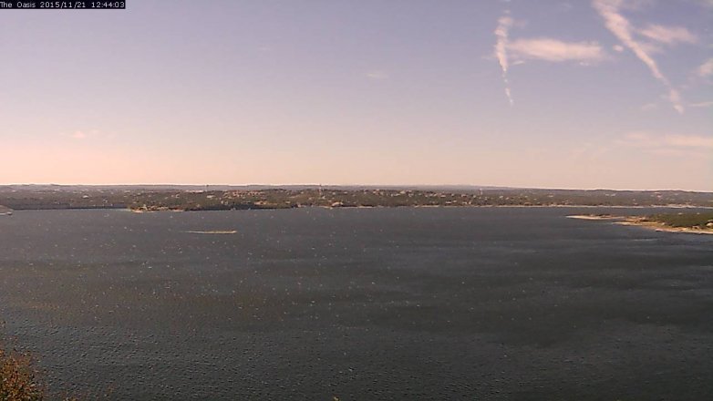 Lake Travis webcam, November 21, 2015 11:50 AM CT