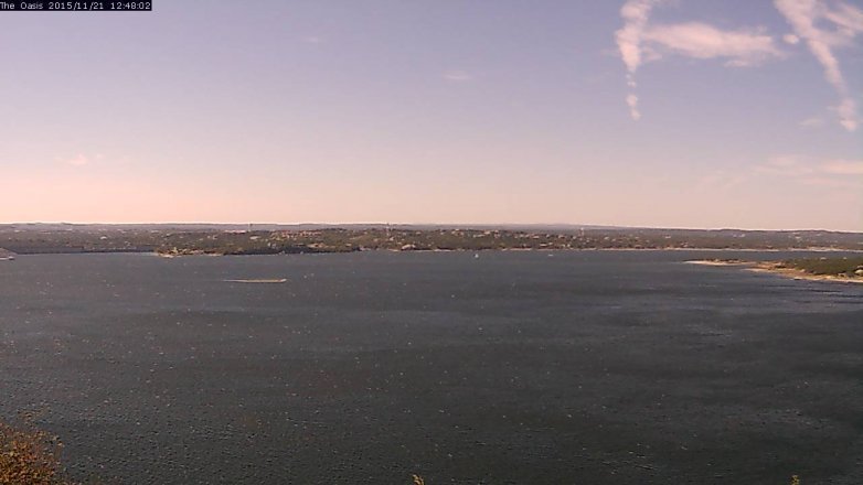 Lake Travis webcam, November 21, 2015 11:55 AM CT