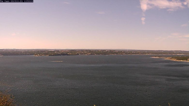 Lake Travis webcam, November 21, 2015 12:00 PM CT