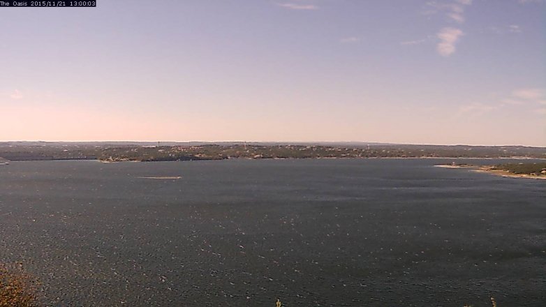 Lake Travis webcam, November 21, 2015 12:05 PM CT