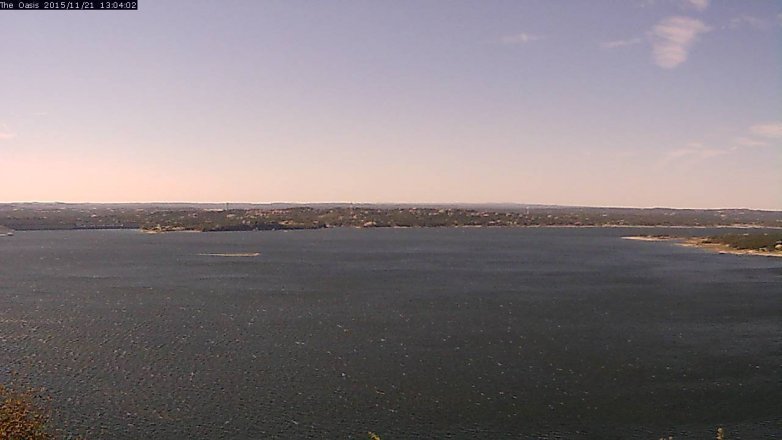 Lake Travis webcam, November 21, 2015 12:10 PM CT