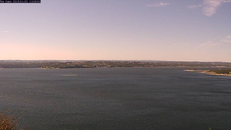 Lake Travis webcam, November 21, 2015 12:15 PM CT