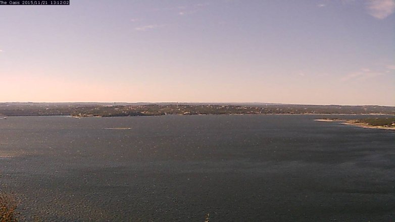 Lake Travis webcam, November 21, 2015 12:20 PM CT