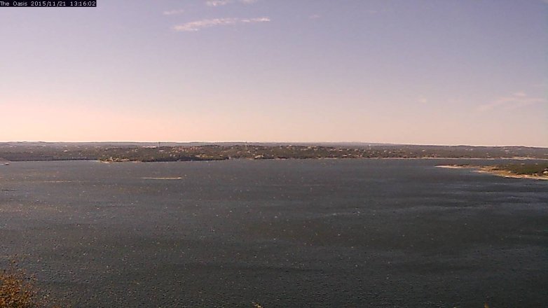 Lake Travis webcam, November 21, 2015 12:25 PM CT