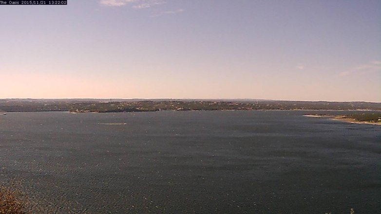 Lake Travis webcam, November 21, 2015 12:30 PM CT