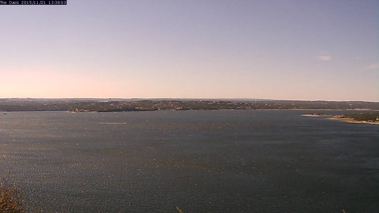 Lake Travis webcam, November 21, 2015 12:45 PM CT