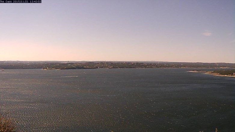 Lake Travis webcam, November 21, 2015 12:50 PM CT
