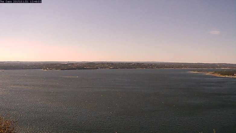 Lake Travis webcam, November 21, 2015 12:55 PM CT