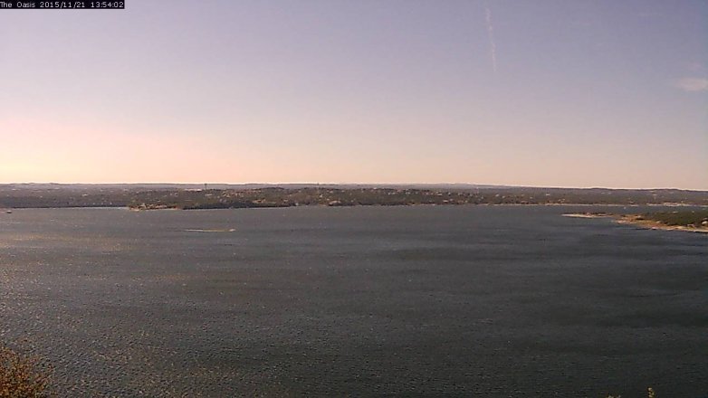 Lake Travis webcam, November 21, 2015 1:00 PM CT