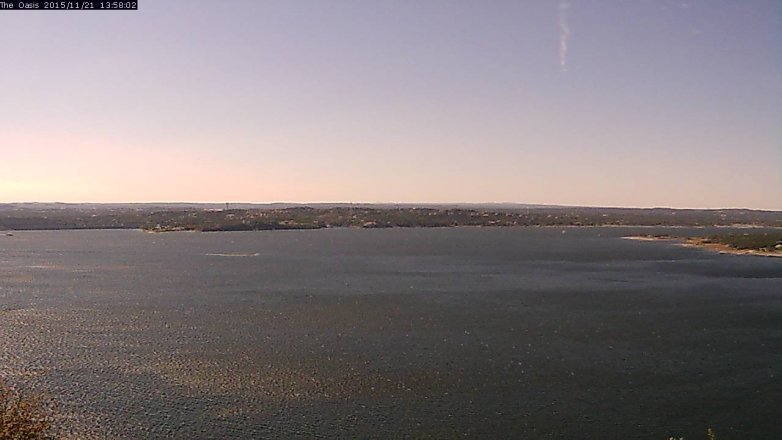 Lake Travis webcam, November 21, 2015 1:05 PM CT