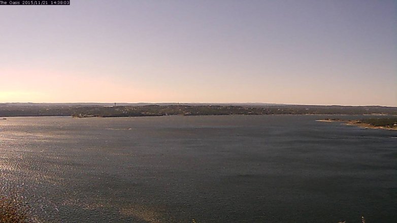 Lake Travis webcam, November 21, 2015 1:45 PM CT
