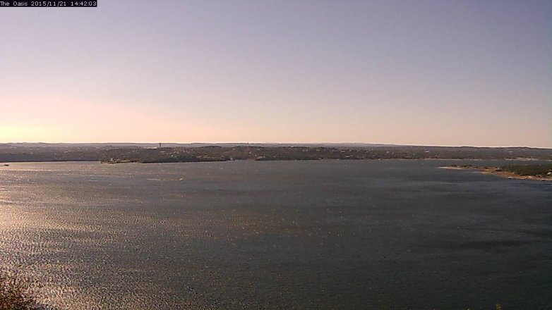 Lake Travis webcam, November 21, 2015 1:50 PM CT