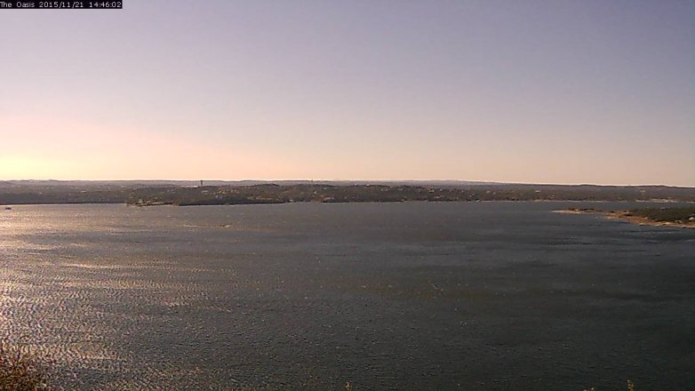 Lake Travis webcam, November 21, 2015 1:55 PM CT