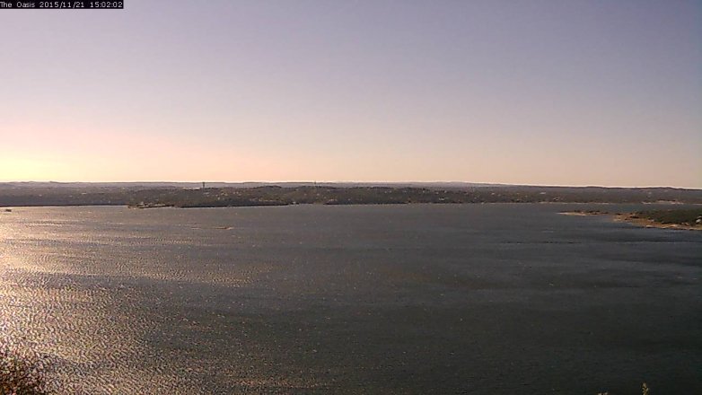 Lake Travis webcam, November 21, 2015 2:10 PM CT