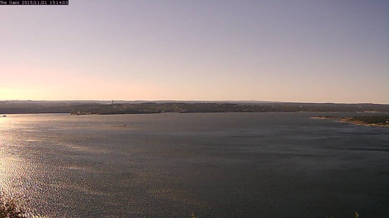 Lake Travis webcam, November 21, 2015 2:20 PM CT