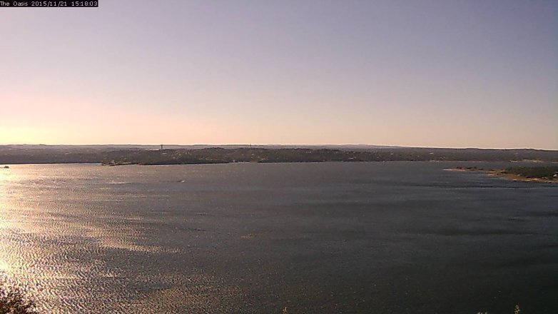 Lake Travis webcam, November 21, 2015 2:25 PM CT