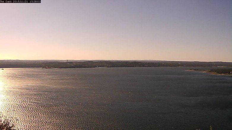 Lake Travis webcam, November 21, 2015 2:35 PM CT