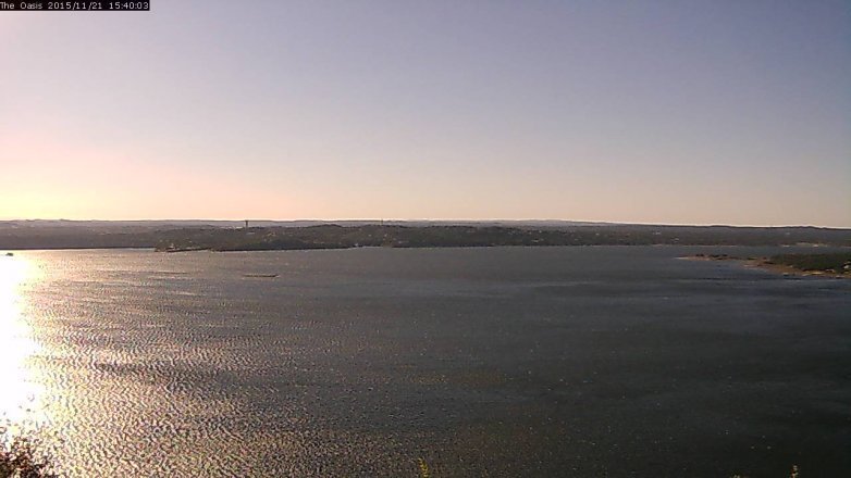 Lake Travis webcam, November 21, 2015 2:45 PM CT