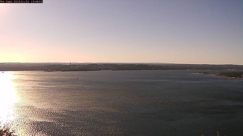 Lake Travis webcam, November 21, 2015 2:55 PM CT