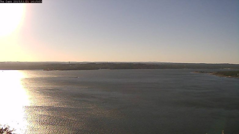 Lake Travis webcam, November 21, 2015 3:25 PM CT