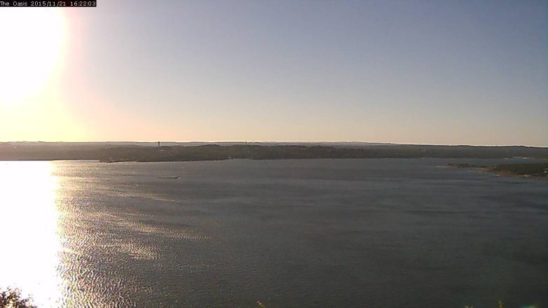 Lake Travis webcam, November 21, 2015 3:30 PM CT