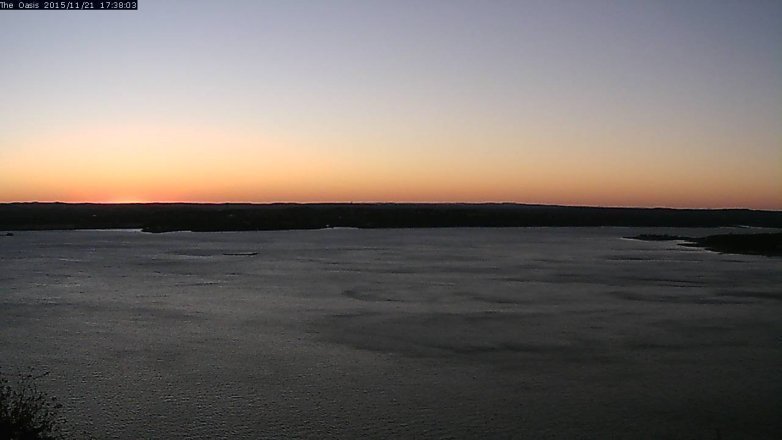 Lake Travis webcam, November 21, 2015 4:45 PM CT