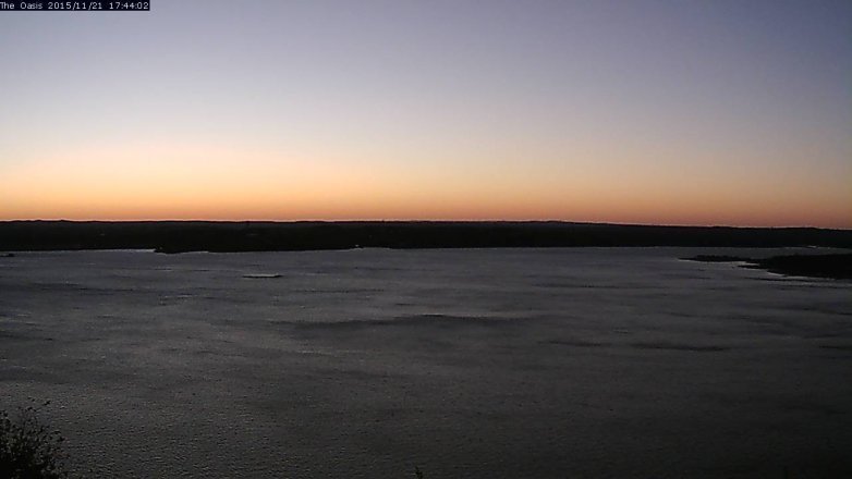 Lake Travis webcam, November 21, 2015 4:50 PM CT