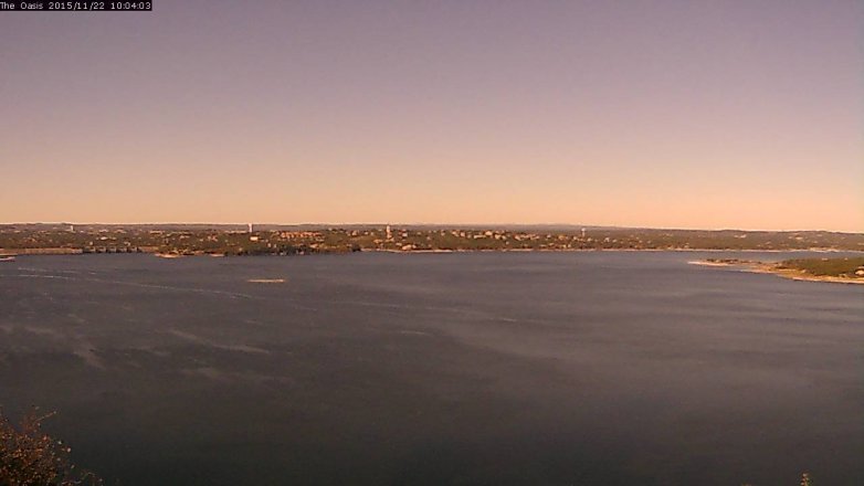 Lake Travis webcam, November 22, 2015 9:10 AM CT