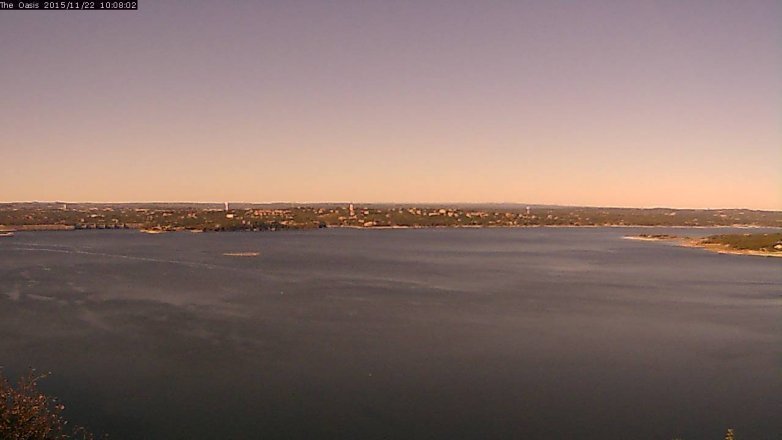 Lake Travis webcam, November 22, 2015 9:15 AM CT