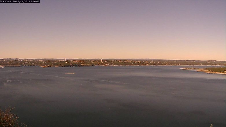 Lake Travis webcam, November 22, 2015 9:20 AM CT