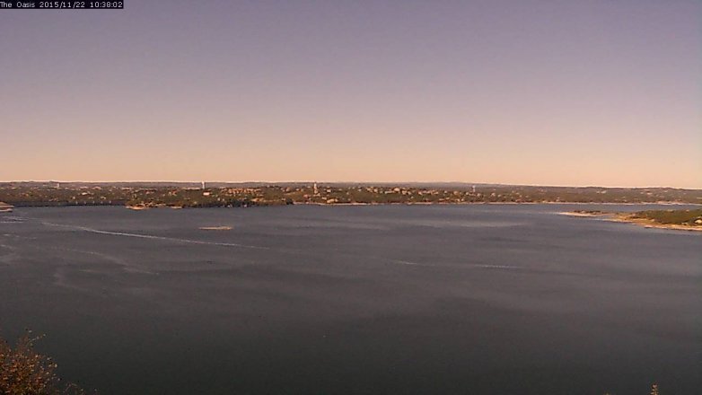 Lake Travis webcam, November 22, 2015 9:45 AM CT