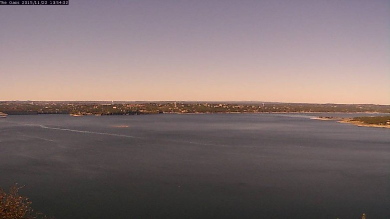 Lake Travis webcam, November 22, 2015 10:00 AM CT