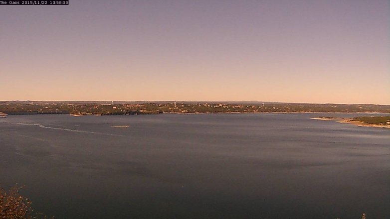 Lake Travis webcam, November 22, 2015 10:05 AM CT