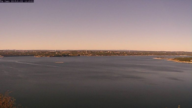 Lake Travis webcam, November 22, 2015 10:15 AM CT