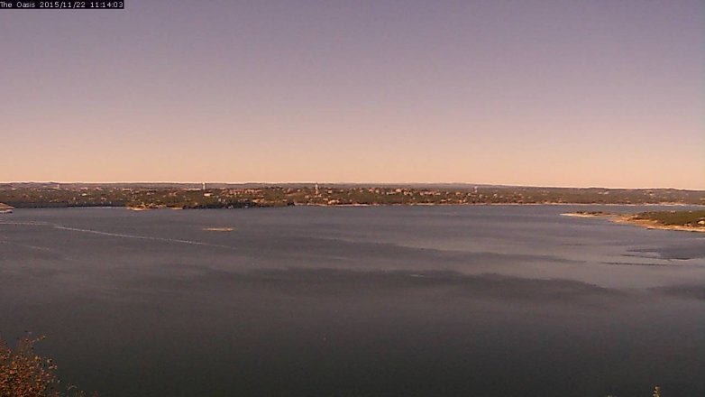 Lake Travis webcam, November 22, 2015 10:20 AM CT