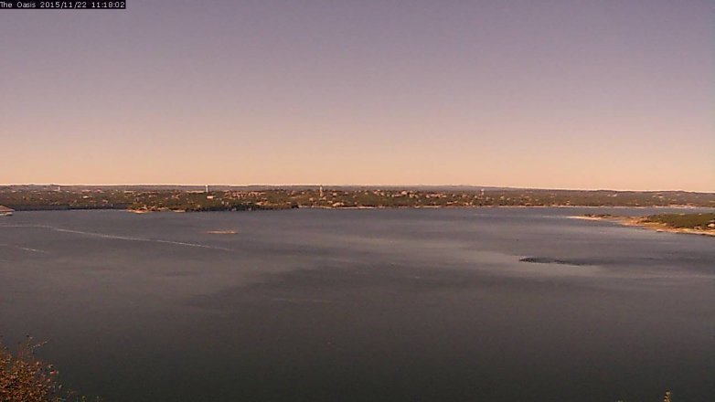 Lake Travis webcam, November 22, 2015 10:25 AM CT