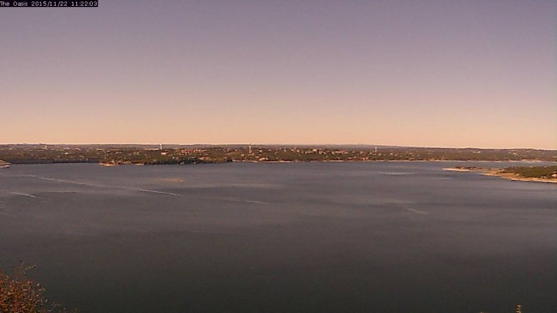 Lake Travis webcam, November 22, 2015 10:30 AM CT