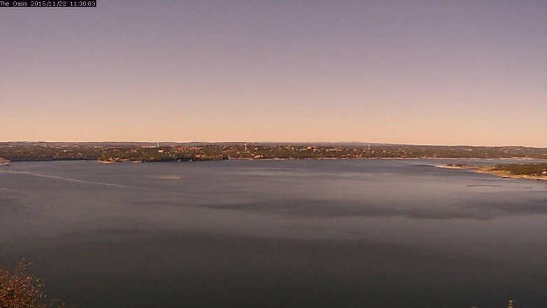 Lake Travis webcam, November 22, 2015 10:35 AM CT