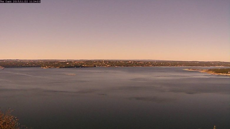 Lake Travis webcam, November 22, 2015 10:40 AM CT